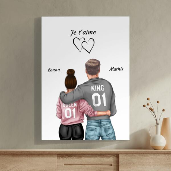 Queen et King - Affiche personnalisée
