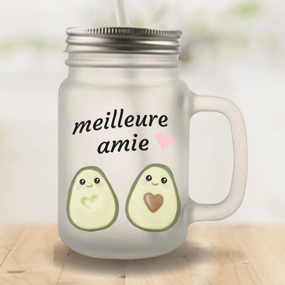 Meilleueres amies - Bocal Mason personnalisable
