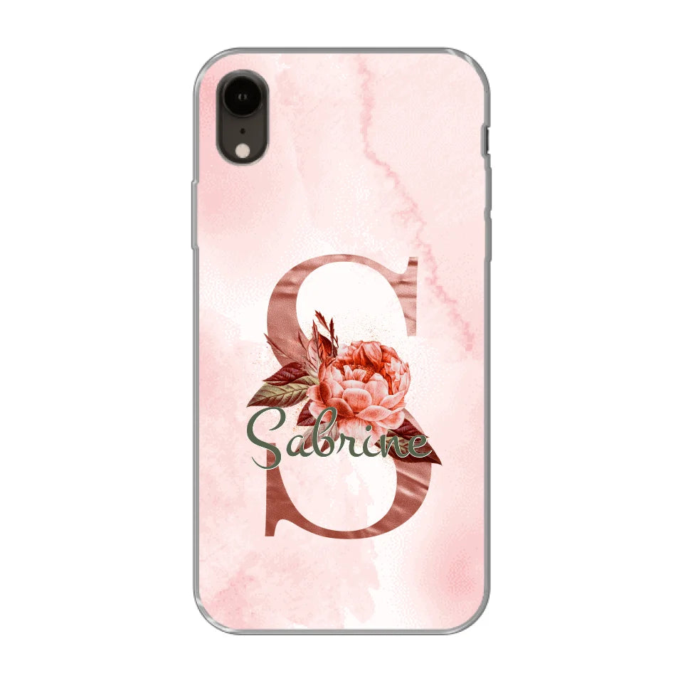 THÈME LETTRES ÉDITION ROSE - Coque de téléphone personnalisable
