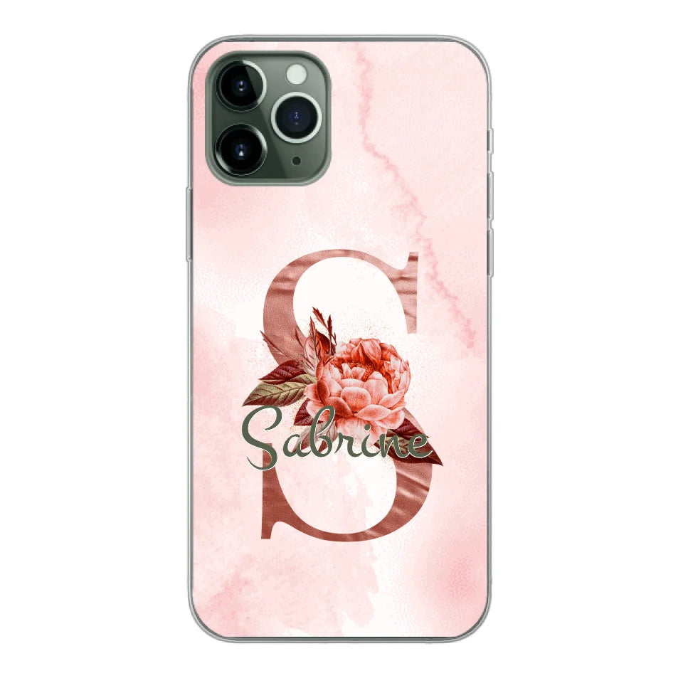 THÈME LETTRES ÉDITION ROSE - Coque de téléphone personnalisable