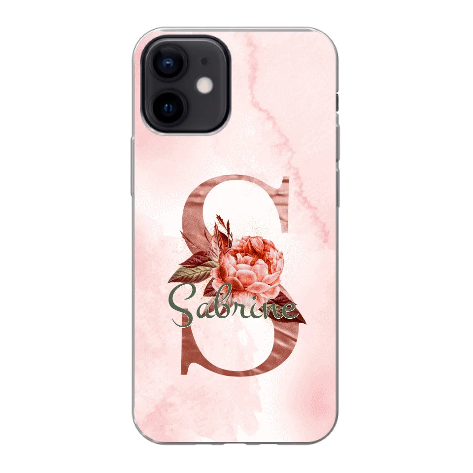 THÈME LETTRES ÉDITION ROSE - Coque de téléphone personnalisable