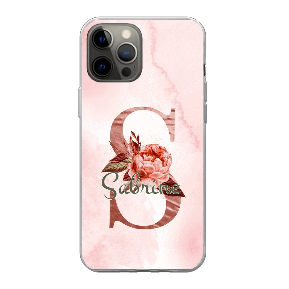 THÈME LETTRES ÉDITION ROSE - Coque de téléphone personnalisable