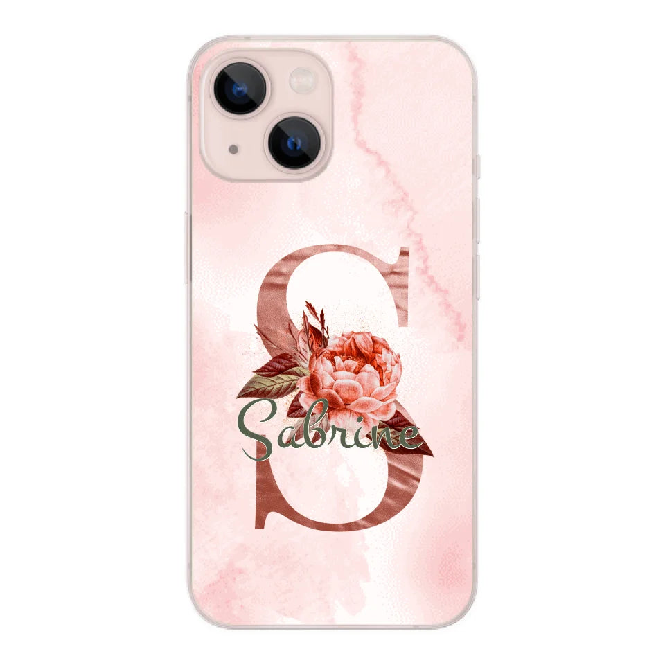 THÈME LETTRES ÉDITION ROSE - Coque de téléphone personnalisable