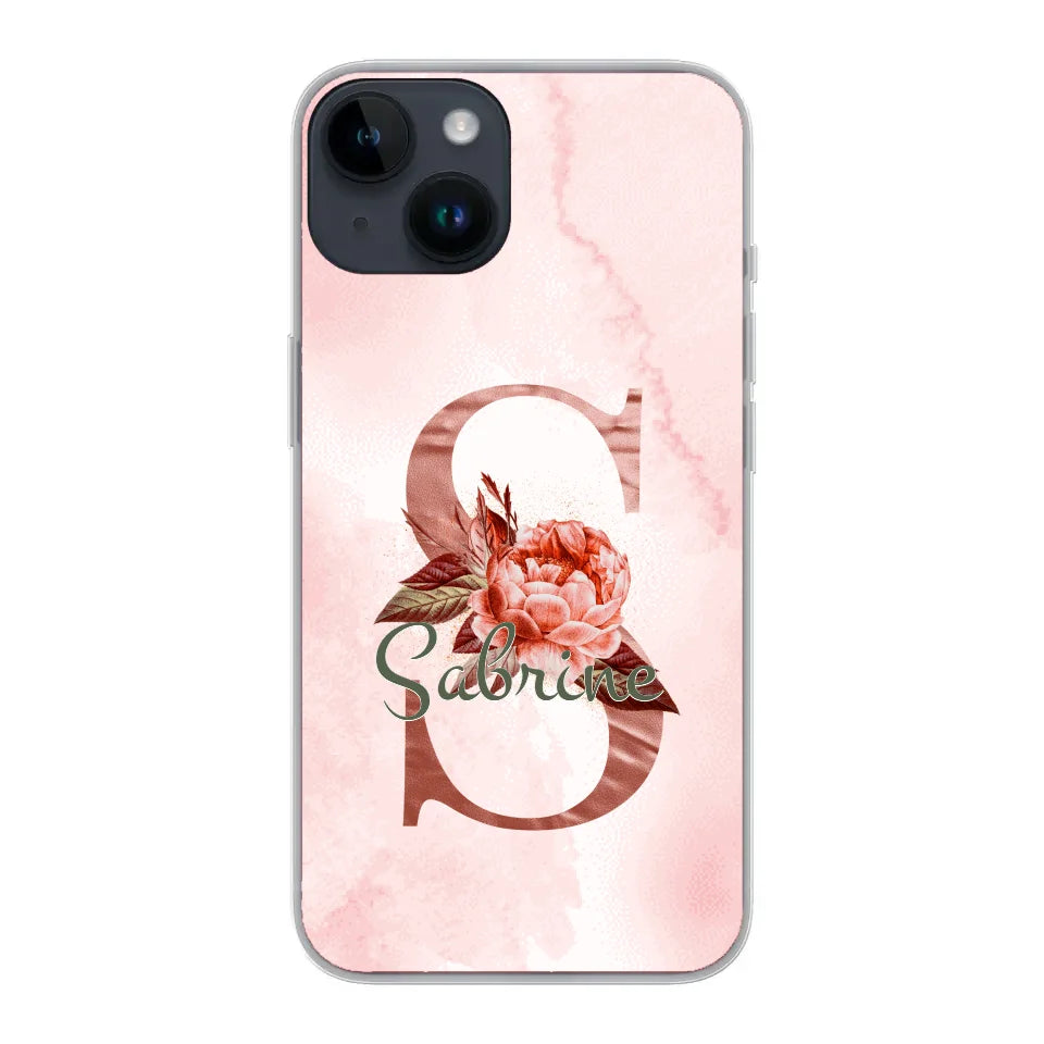 THÈME LETTRES ÉDITION ROSE - Coque de téléphone personnalisable