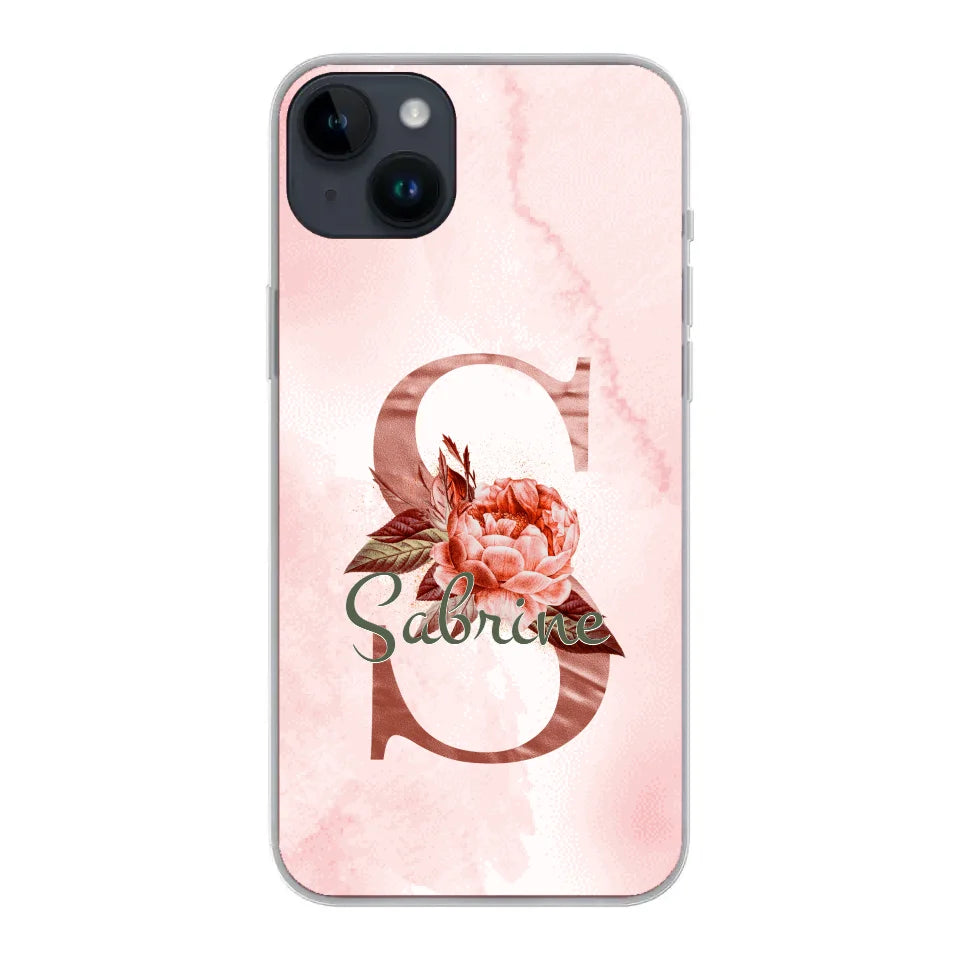 THÈME LETTRES ÉDITION ROSE - Coque de téléphone personnalisable