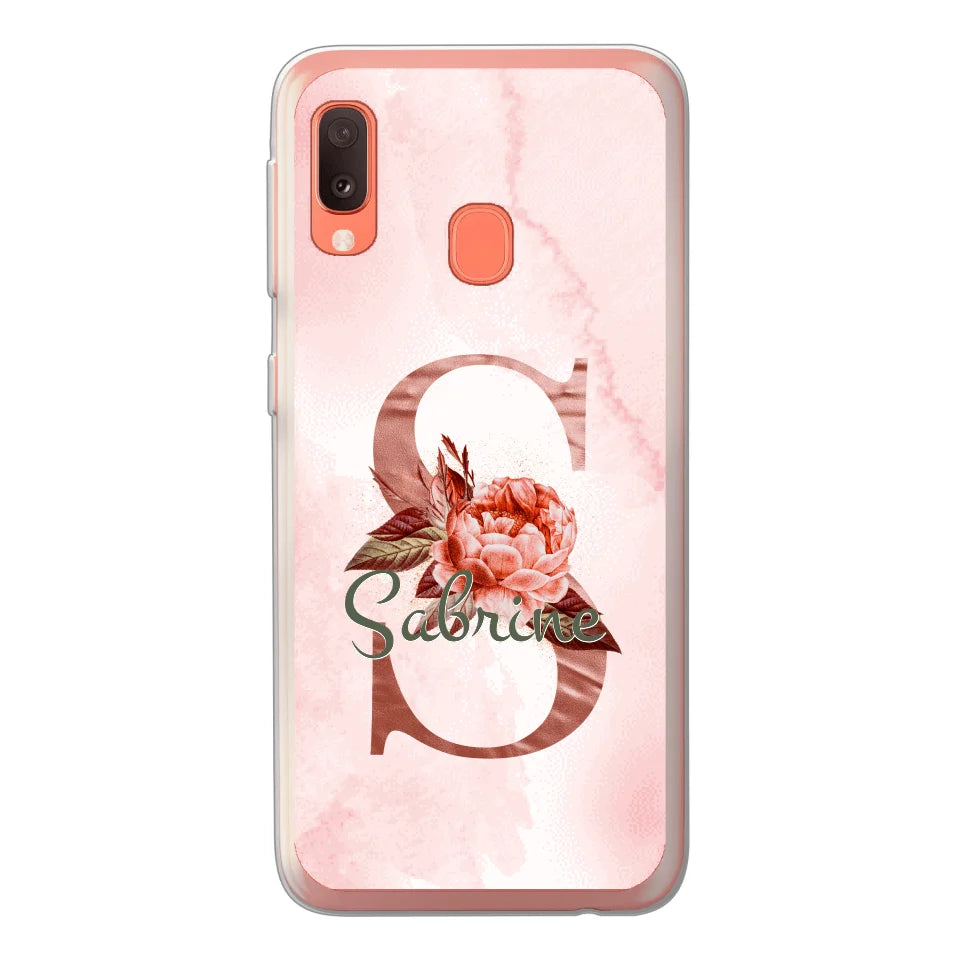 THÈME LETTRES ÉDITION ROSE - Coque de téléphone personnalisable