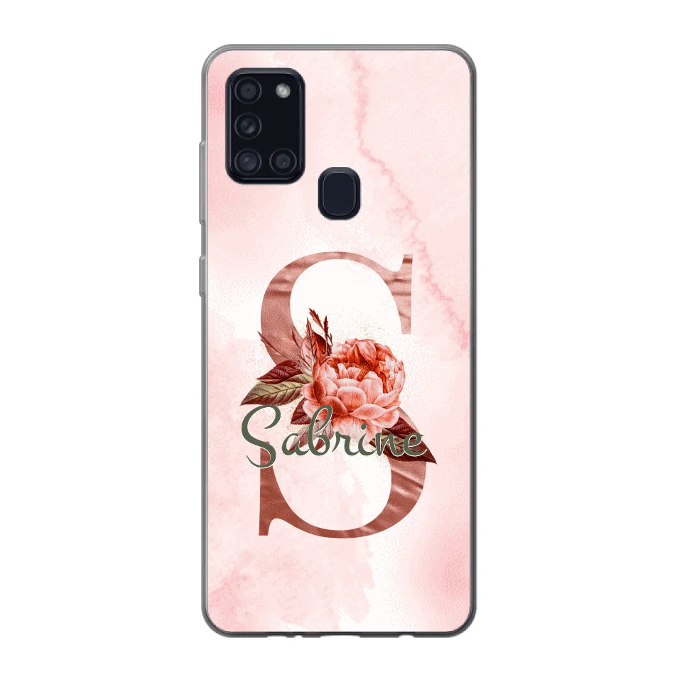 THÈME LETTRES ÉDITION ROSE - Coque de téléphone personnalisable