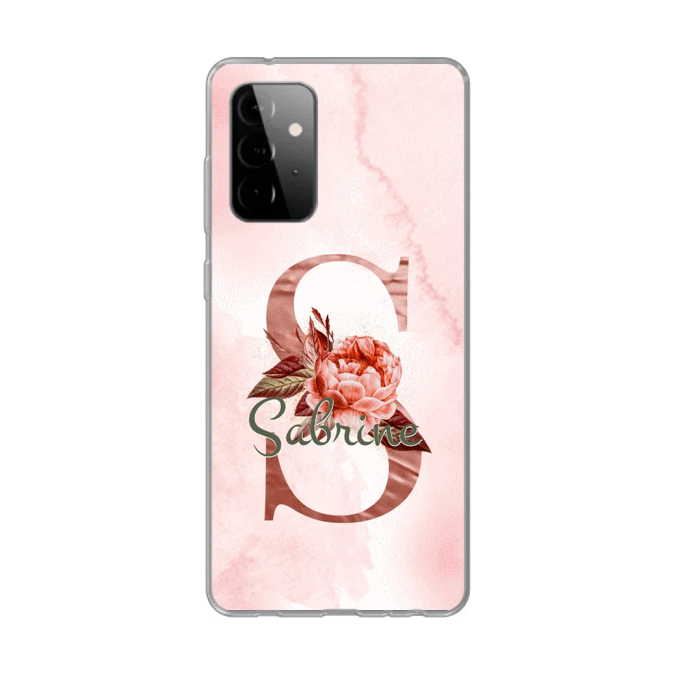 THÈME LETTRES ÉDITION ROSE - Coque de téléphone personnalisable