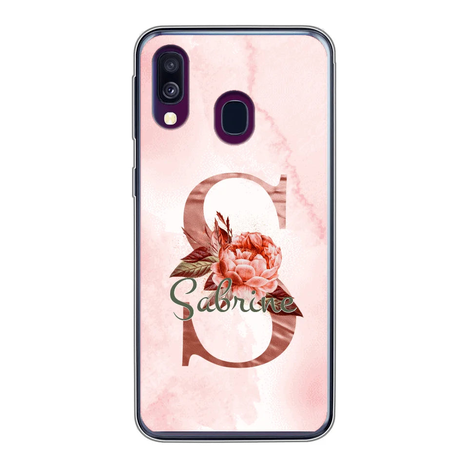THÈME LETTRES ÉDITION ROSE - Coque de téléphone personnalisable