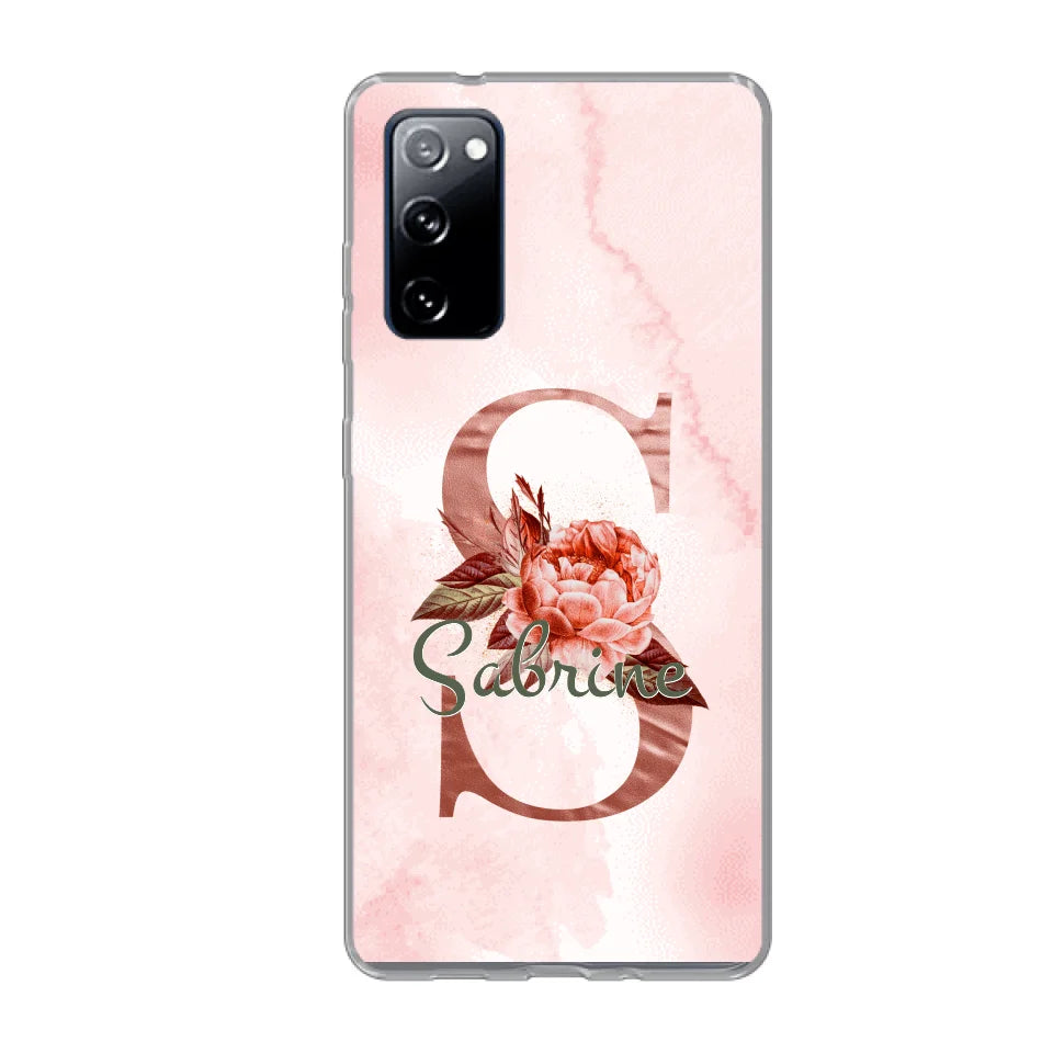 THÈME LETTRES ÉDITION ROSE - Coque de téléphone personnalisable
