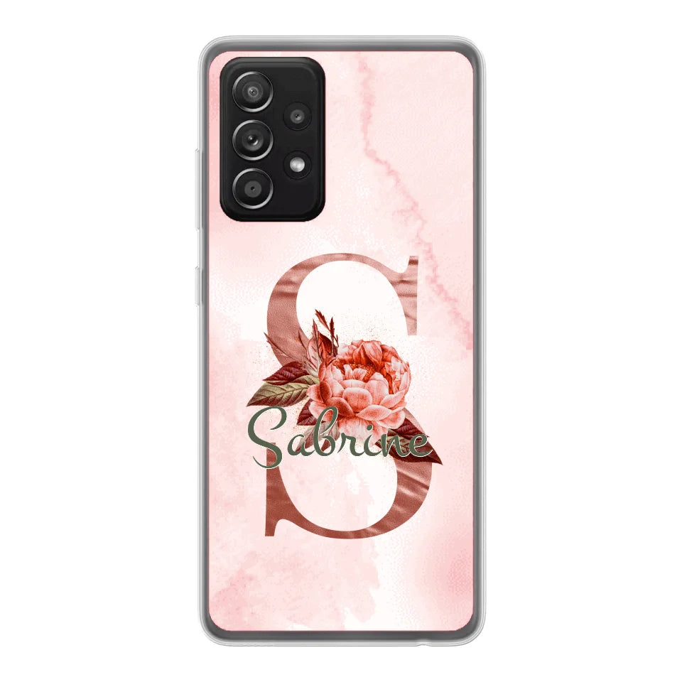 THÈME LETTRES ÉDITION ROSE - Coque de téléphone personnalisable