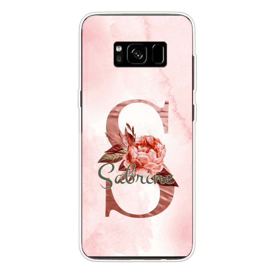 THÈME LETTRES ÉDITION ROSE - Coque de téléphone personnalisable