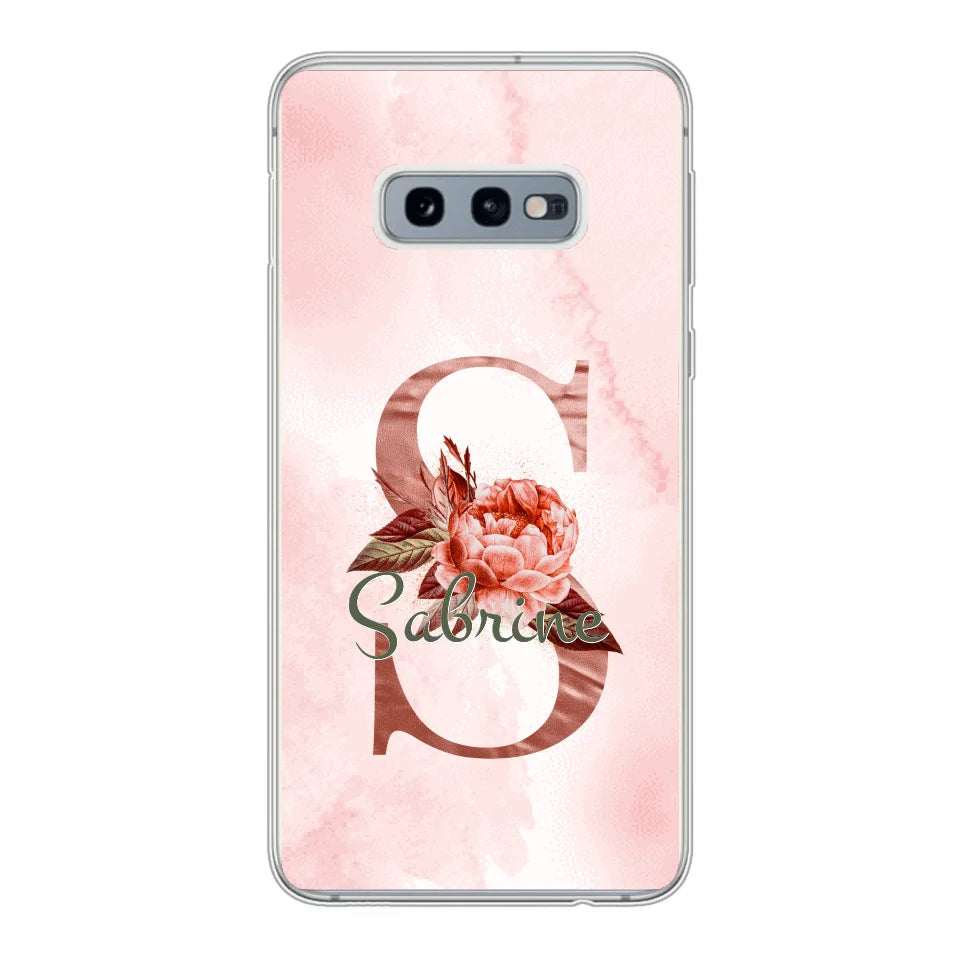 THÈME LETTRES ÉDITION ROSE - Coque de téléphone personnalisable