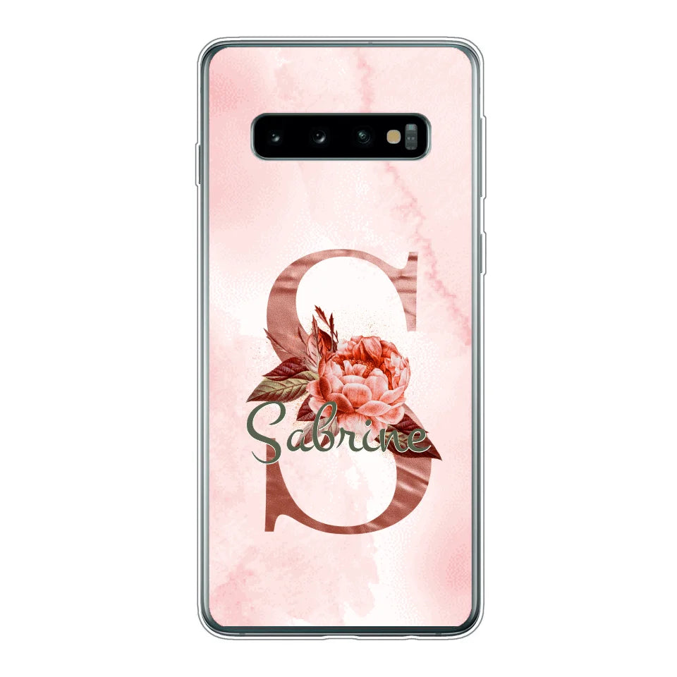 THÈME LETTRES ÉDITION ROSE - Coque de téléphone personnalisable