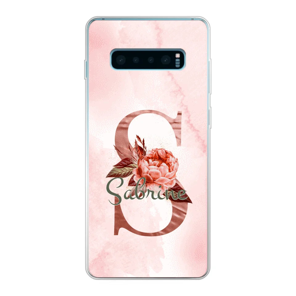 THÈME LETTRES ÉDITION ROSE - Coque de téléphone personnalisable