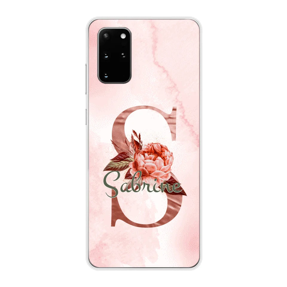 THÈME LETTRES ÉDITION ROSE - Coque de téléphone personnalisable