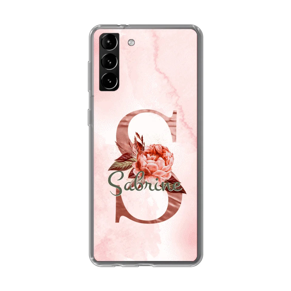 THÈME LETTRES ÉDITION ROSE - Coque de téléphone personnalisable
