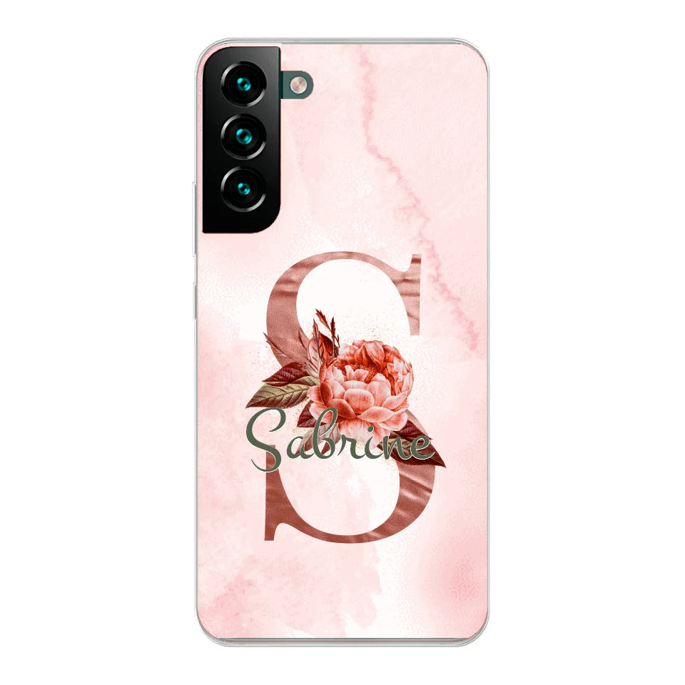 THÈME LETTRES ÉDITION ROSE - Coque de téléphone personnalisable