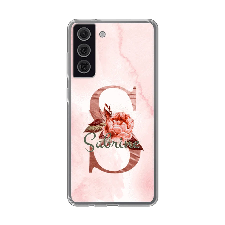 THÈME LETTRES ÉDITION ROSE - Coque de téléphone personnalisable