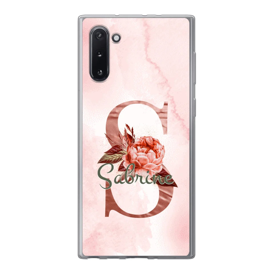 THÈME LETTRES ÉDITION ROSE - Coque de téléphone personnalisable