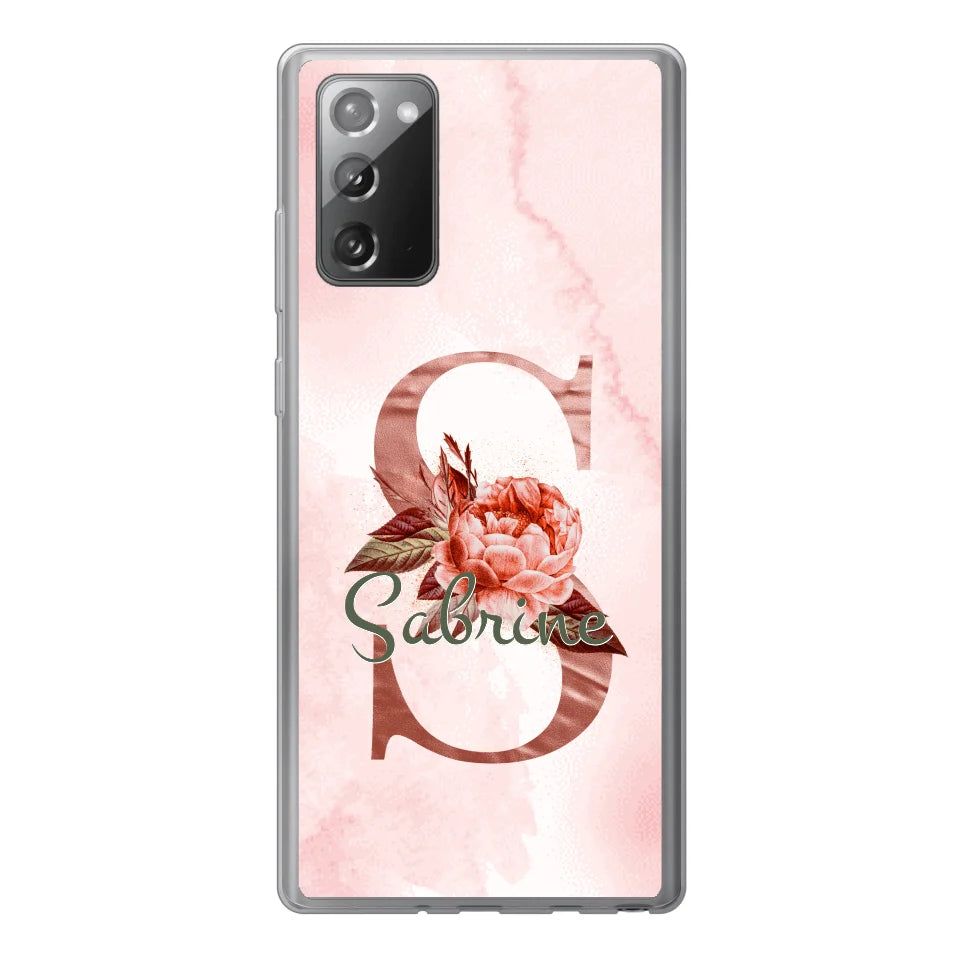 THÈME LETTRES ÉDITION ROSE - Coque de téléphone personnalisable