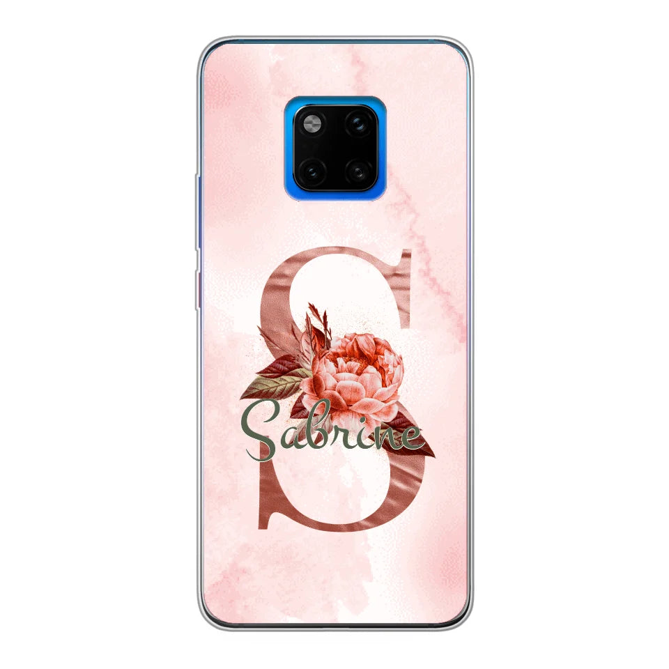 THÈME LETTRES ÉDITION ROSE - Coque de téléphone personnalisable