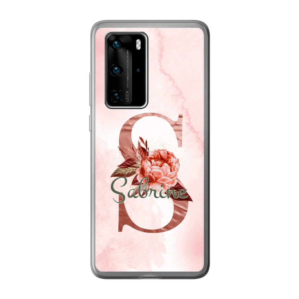THÈME LETTRES ÉDITION ROSE - Coque de téléphone personnalisable
