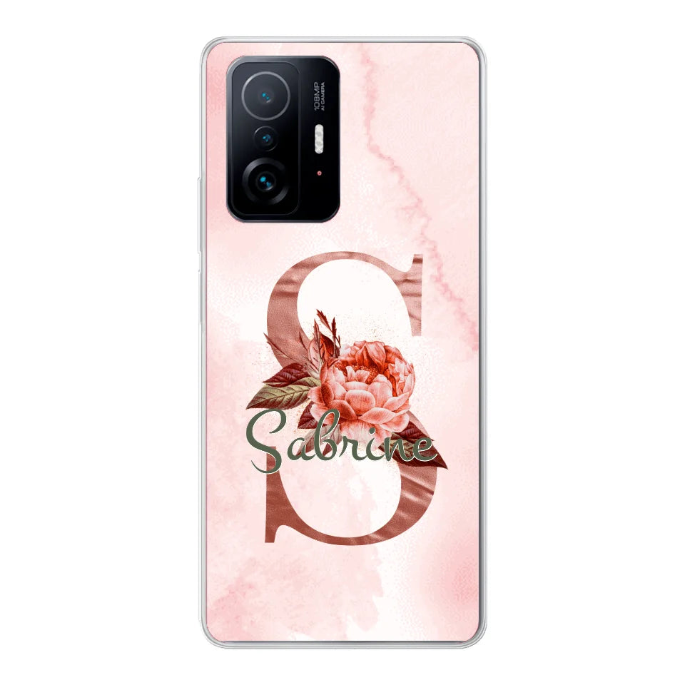 THÈME LETTRES ÉDITION ROSE - Coque de téléphone personnalisable