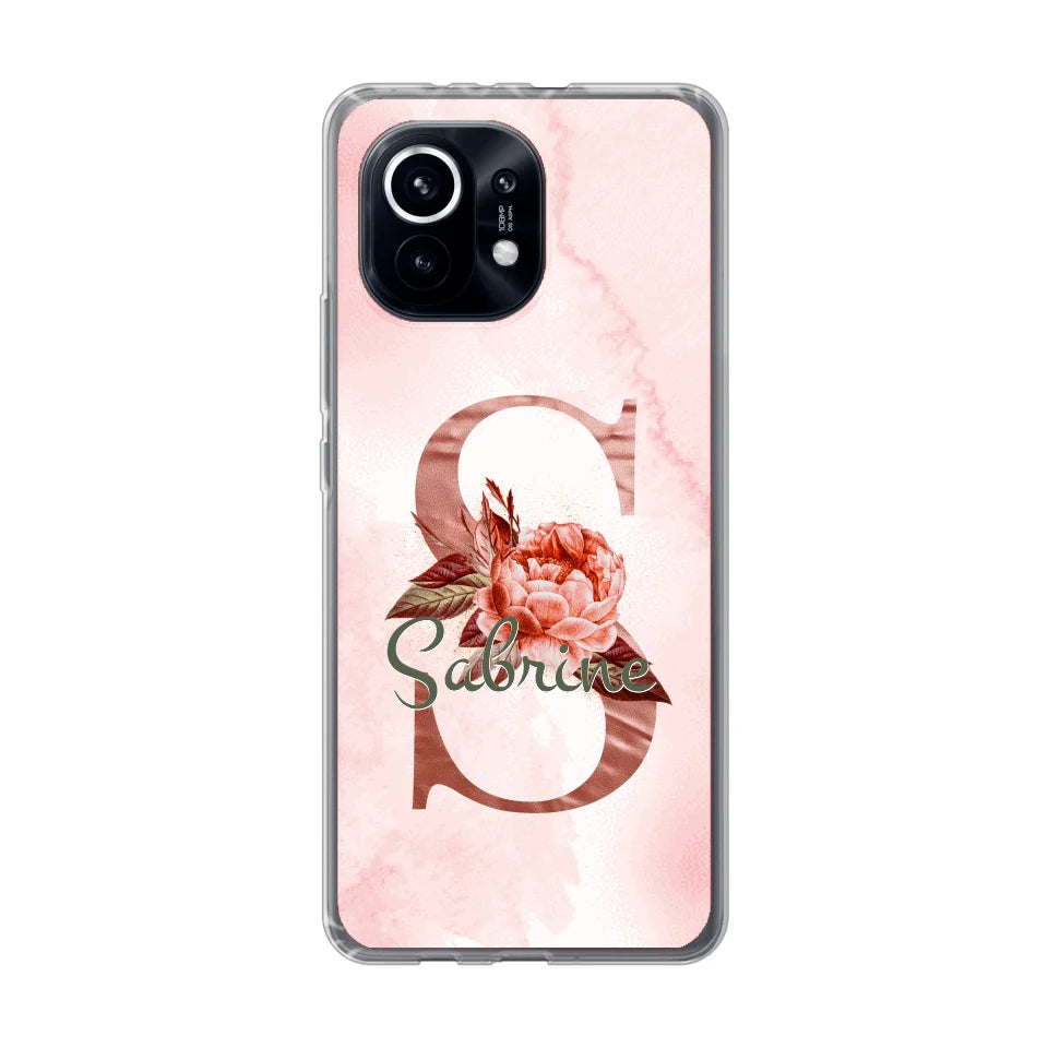 THÈME LETTRES ÉDITION ROSE - Coque de téléphone personnalisable