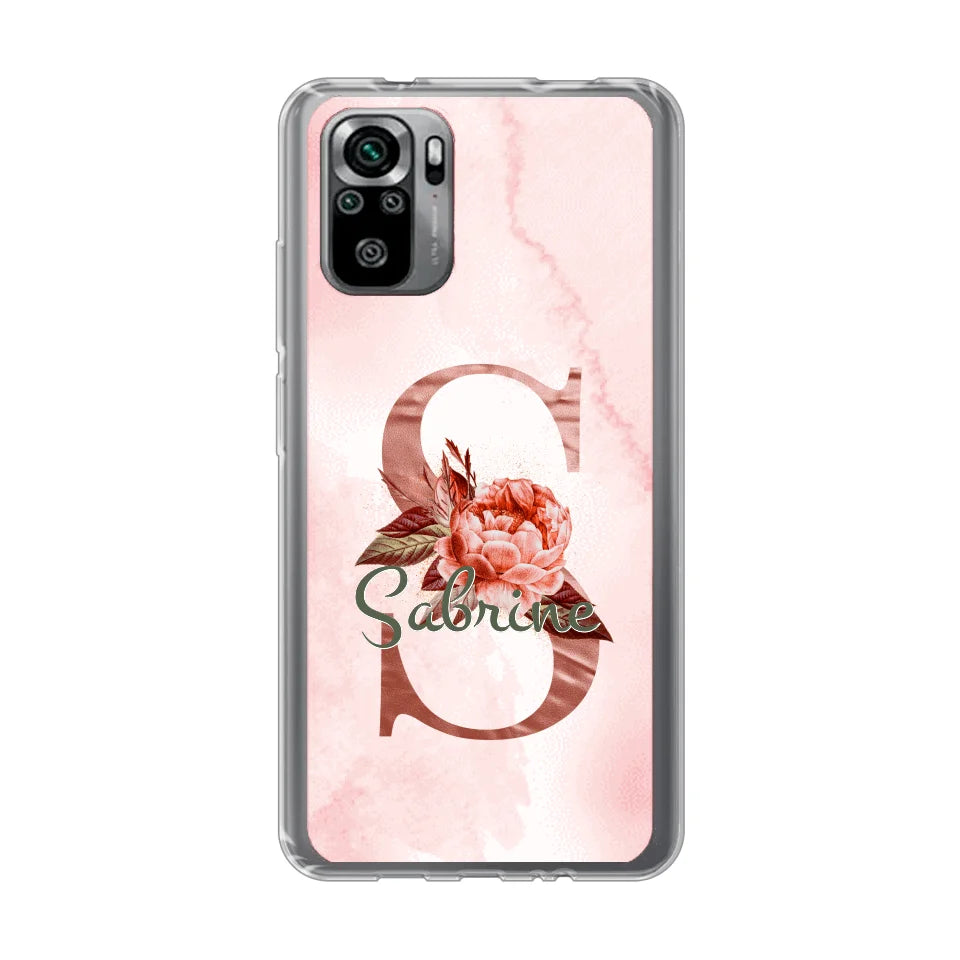 THÈME LETTRES ÉDITION ROSE - Coque de téléphone personnalisable