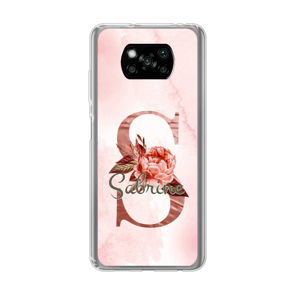 THÈME LETTRES ÉDITION ROSE - Coque de téléphone personnalisable