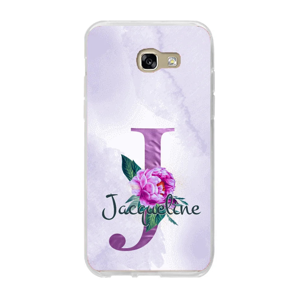 THÈME LETTRES ÉDITION violette - Coque de téléphone personnalisable