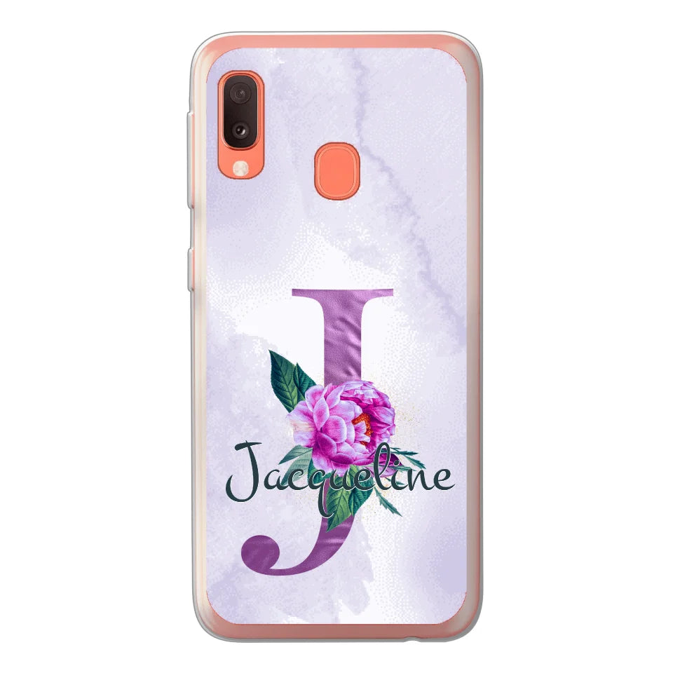THÈME LETTRES ÉDITION violette - Coque de téléphone personnalisable