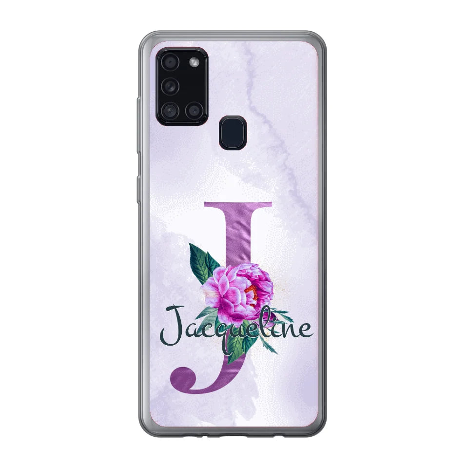 THÈME LETTRES ÉDITION violette - Coque de téléphone personnalisable