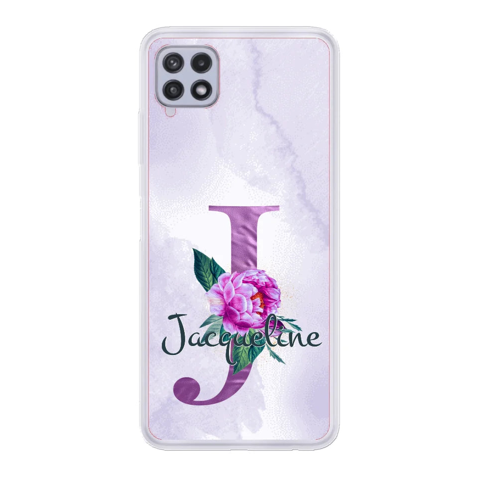 THÈME LETTRES ÉDITION violette - Coque de téléphone personnalisable