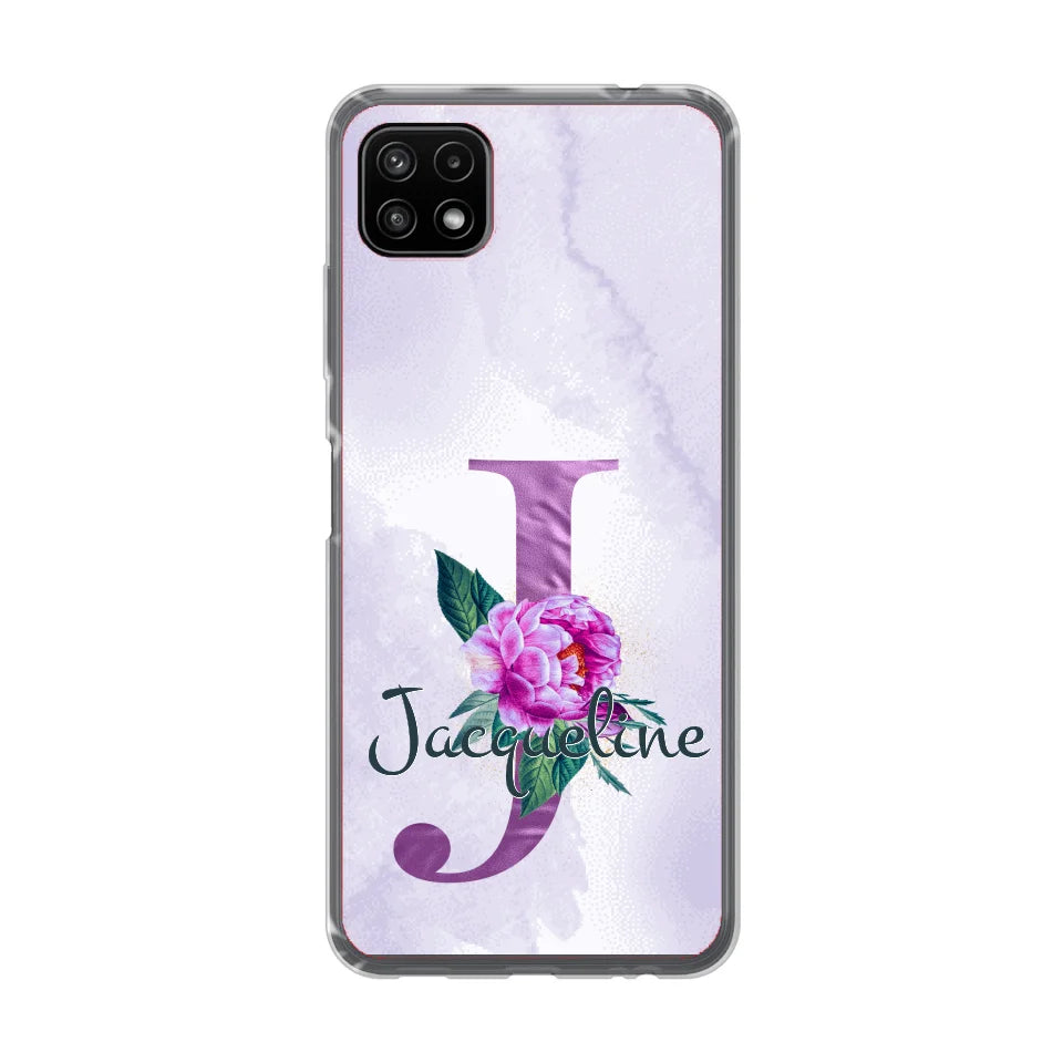 THÈME LETTRES ÉDITION violette - Coque de téléphone personnalisable