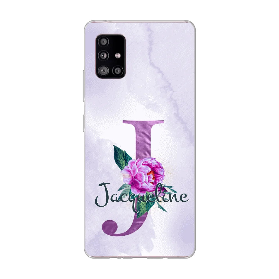 THÈME LETTRES ÉDITION violette - Coque de téléphone personnalisable