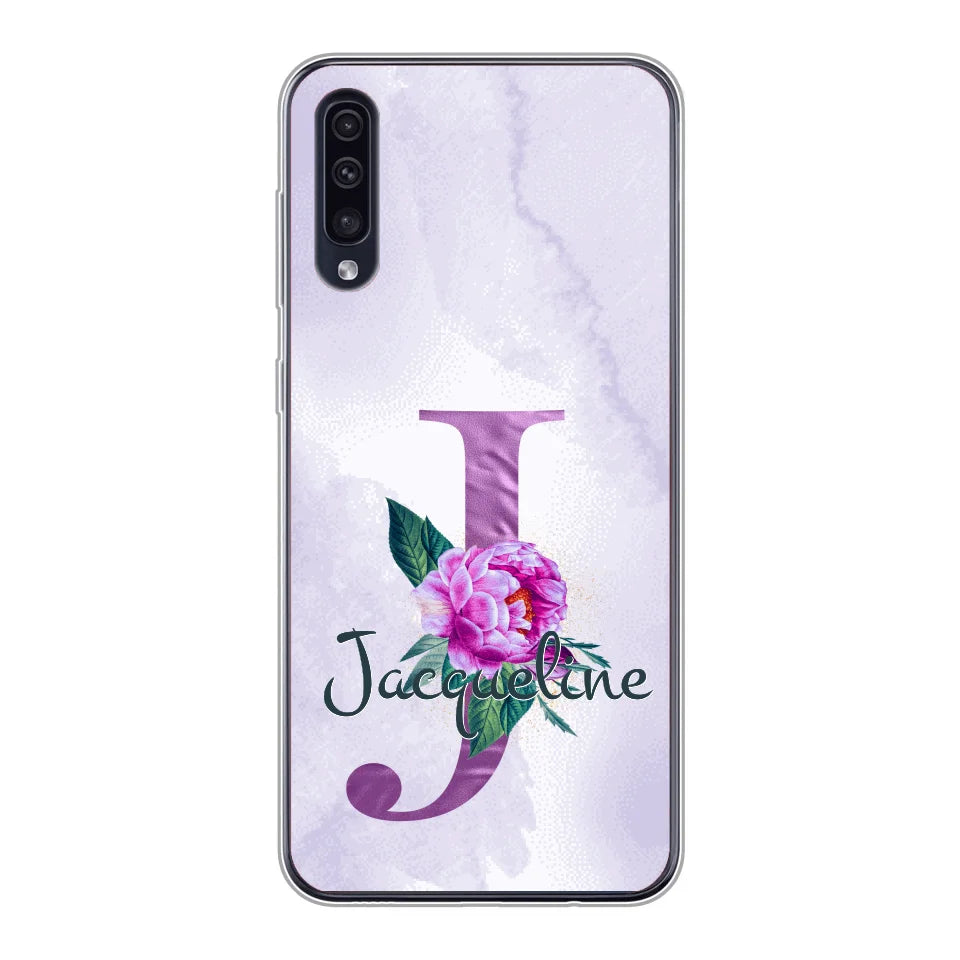 THÈME LETTRES ÉDITION violette - Coque de téléphone personnalisable