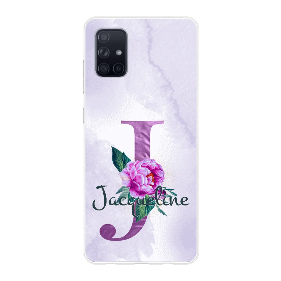 THÈME LETTRES ÉDITION violette - Coque de téléphone personnalisable