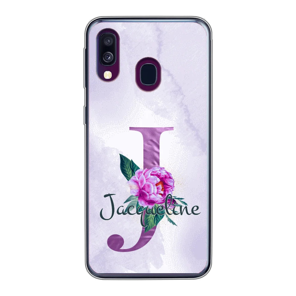 THÈME LETTRES ÉDITION violette - Coque de téléphone personnalisable
