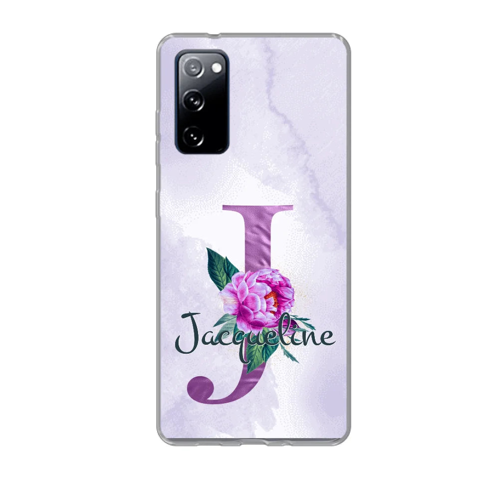 THÈME LETTRES ÉDITION violette - Coque de téléphone personnalisable