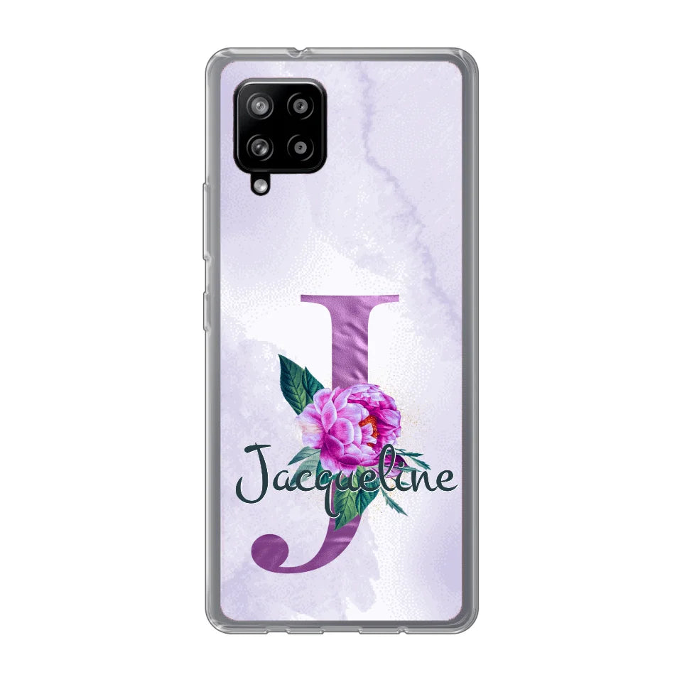 THÈME LETTRES ÉDITION violette - Coque de téléphone personnalisable