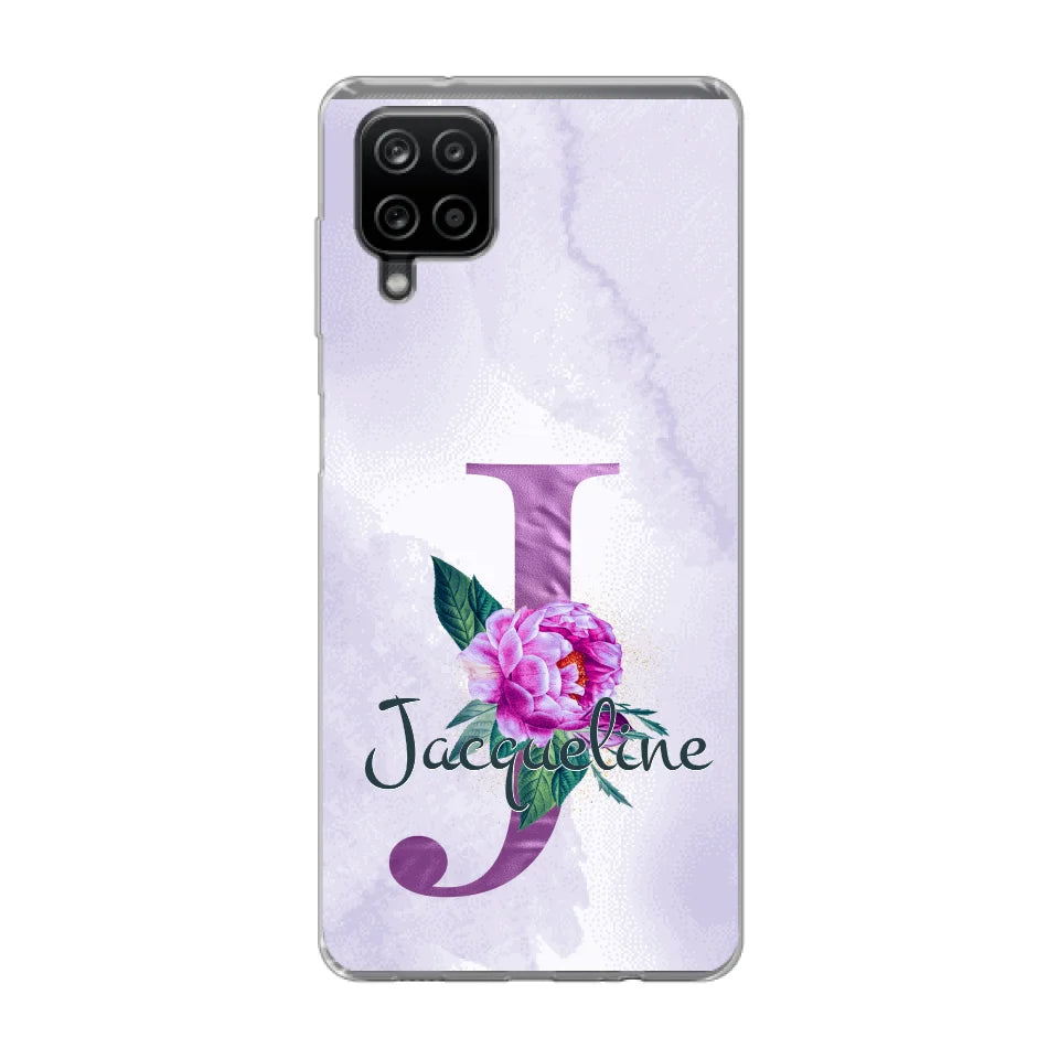 THÈME LETTRES ÉDITION violette - Coque de téléphone personnalisable