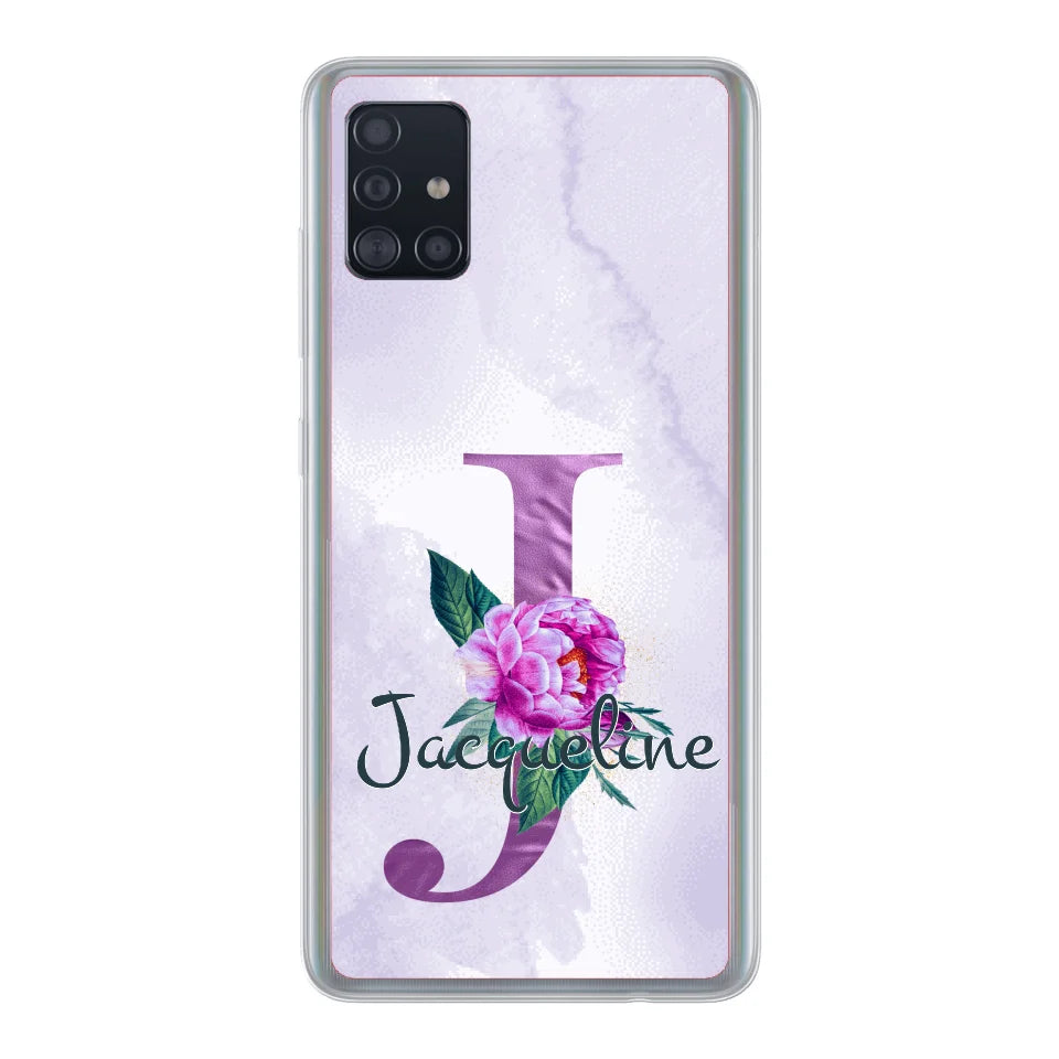 THÈME LETTRES ÉDITION violette - Coque de téléphone personnalisable