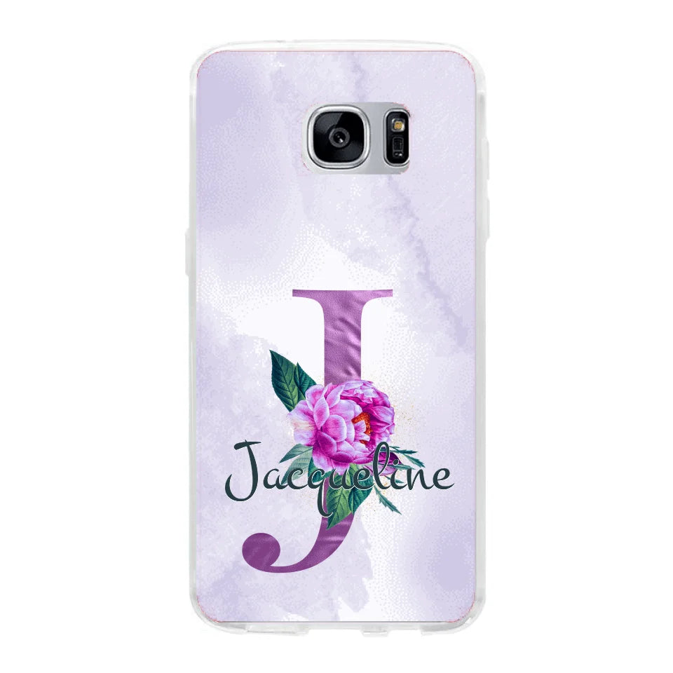 THÈME LETTRES ÉDITION violette - Coque de téléphone personnalisable