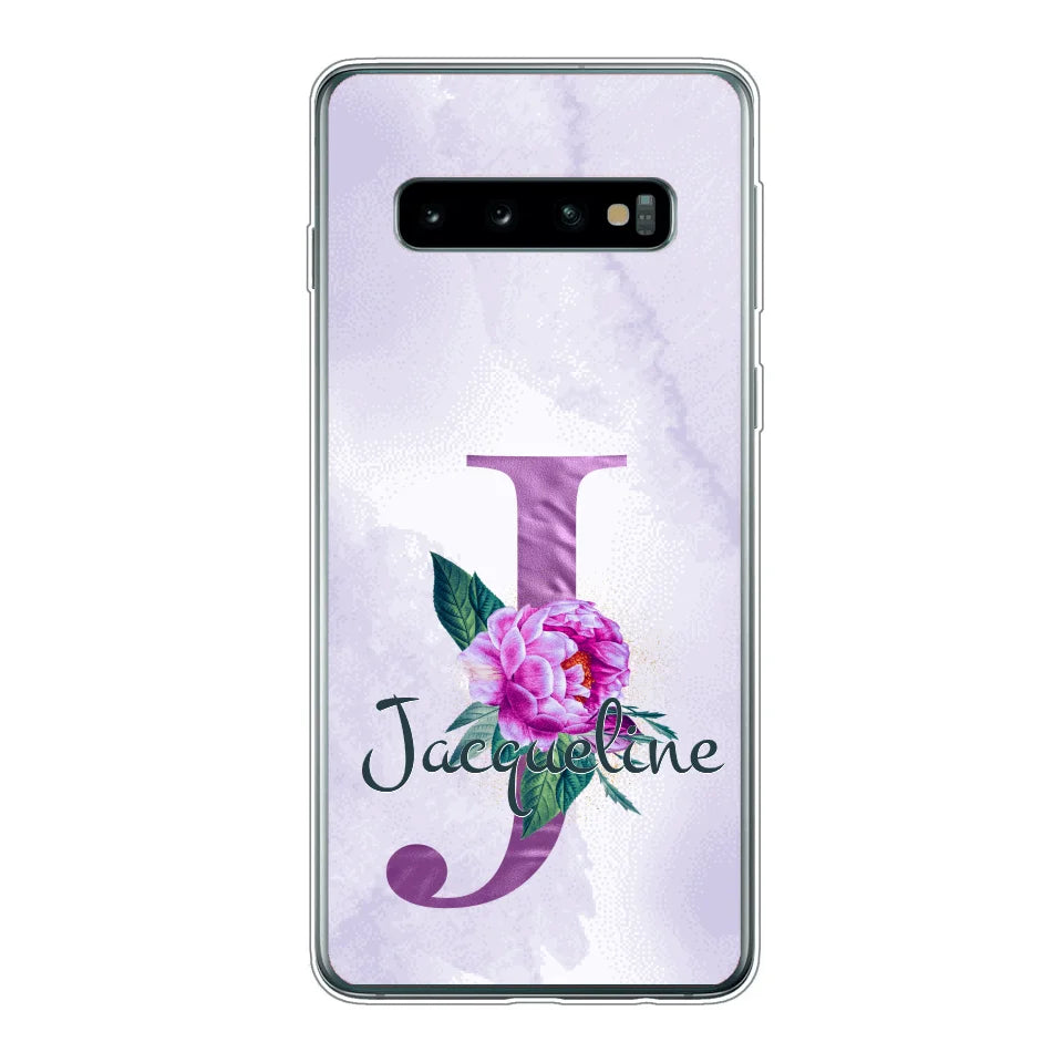 THÈME LETTRES ÉDITION violette - Coque de téléphone personnalisable
