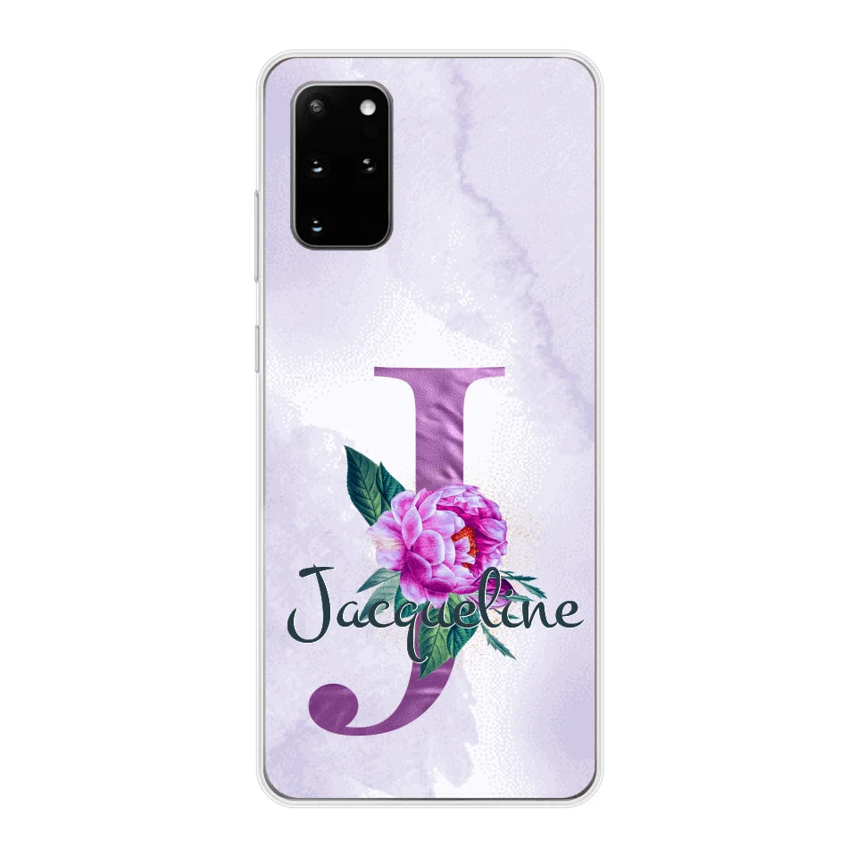 THÈME LETTRES ÉDITION violette - Coque de téléphone personnalisable