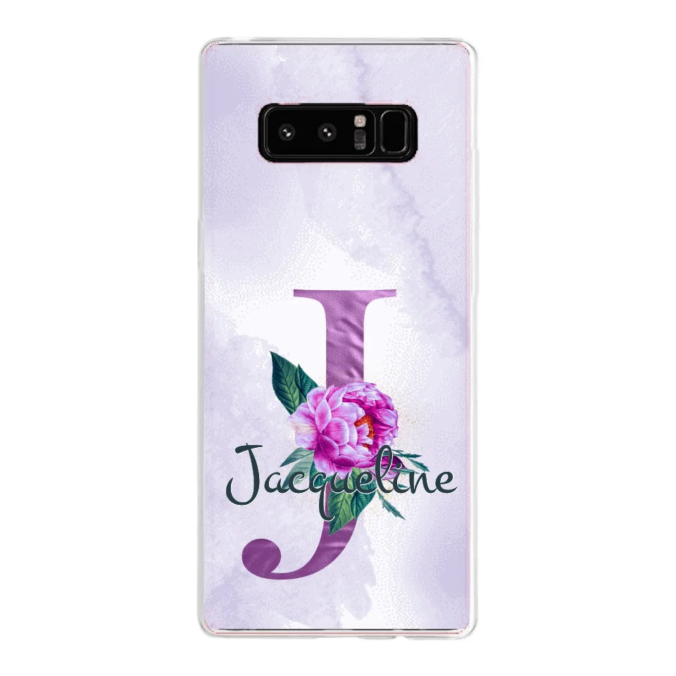 THÈME LETTRES ÉDITION violette - Coque de téléphone personnalisable