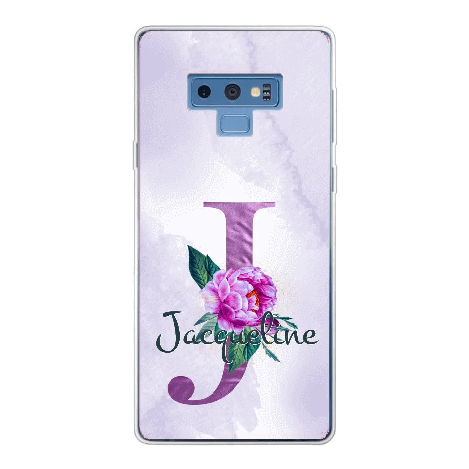 THÈME LETTRES ÉDITION violette - Coque de téléphone personnalisable
