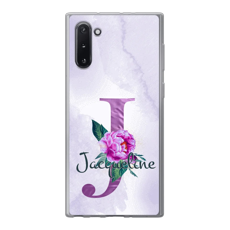THÈME LETTRES ÉDITION violette - Coque de téléphone personnalisable